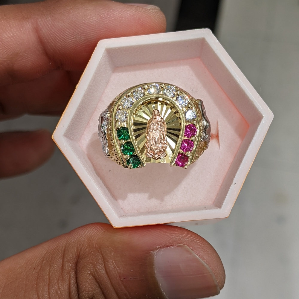 14kt Real Solid Gold Ring For Men - image 3